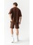 Premium Oversize Tişört Kahverengi 4