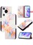 Huawei Huawei Pu Deri Kickstand Cüzdan Mermer Desen Için Kılıf (Yurt Dışından) 5