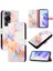 Huawei Için Kılıf P60/P60 Pro Pu Deri Cüzdan Mermer Desen Kickstand (Yurt Dışından) 5
