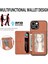 IPhone 15 Için Kılıf Pro Max Standı Fonksiyonu Manyetik Kart Tutucu Komple (Yurt Dışından) 5