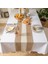 Çizgili Keten Kumaş 30X120CM Runner Masa Örtüsü (Yurt Dışından) 3