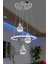 Trend Krom 3 Renk Ledli Lüks Modern Sarkık 3'lü Ledli Avize SNM3030 1