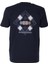 Erkek Tişört Bisiklet Yaka Lacivert Slim Fit Baskılı T-Shirt Ncs Jeans 1297 1