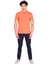 Erkek Polo Yaka Tişört Somon %100 Pamuk Slim Fit Polo T-Shirt Ncs Jeans 1055 3