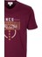 Erkek Tişört Bisiklet Yaka Slim Fit Bordo %100 Pamuk Baskılı T-Shirt Ncs Jeans 1300 2