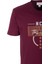 Erkek Tişört Bisiklet Yaka Slim Fit Bordo %100 Pamuk Baskılı T-Shirt Ncs Jeans 1300 3