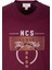 Erkek Tişört Bisiklet Yaka Slim Fit Bordo %100 Pamuk Baskılı T-Shirt Ncs Jeans 1300 5