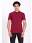 Erkek Polo Yaka Tişört Bordo %100 Pamuk Slim Fit Polo T-Shirt Ncs Jeans 1055 1