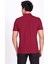 Erkek Polo Yaka Tişört Bordo %100 Pamuk Slim Fit Polo T-Shirt Ncs Jeans 1055 3
