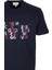 Erkek Tişört Bisiklet Yaka Lacivert Slim Fit Baskılı T-Shirt Ncs Jeans 1295 3