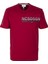 Erkek Tişört Bisiklet Yaka Bordo Slim Fit Baskılı T-Shirt Ncs Jeans 1296 1