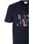 Erkek Tişört Bisiklet Yaka Lacivert Slim Fit Baskılı T-Shirt Ncs Jeans 1295 4