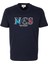 Erkek Tişört Bisiklet Yaka Lacivert Slim Fit Baskılı T-Shirt Ncs Jeans 1298 1