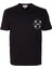 Erkek Tişört Bisiklet Yaka Siyah Slim Fit Baskılı T-Shirt Ncs Jeans 1297 1