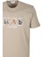 Erkek Tişört Bisiklet Yaka Olive Slim Fit Baskılı T-Shirt Ncs Jeans 1298 3