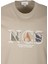 Erkek Tişört Bisiklet Yaka Olive Slim Fit Baskılı T-Shirt Ncs Jeans 1298 5