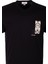 Erkek Tişört Bisiklet Yaka Siyah %100 Pamuk Slim Fit Göğüs ve Sırt Baskılı T-Shirt Ncs Jeans 1299 4