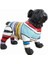 Bulldog Colorful Strıped Sculpture 55x36x48 Cm 1