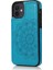 IPhone 12 Mini Kabartmalı Mandala Pu Flip Için Kart Tutucu Kılıf ile Cüzdan (Yurt Dışından) 1
