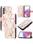 Samsung Galaxy M34 5g Mermer Desen Cüzdan Kickstand Pu Deri Kılıf (Yurt Dışından) 1