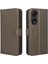 Oppo Oppo 8t 5g Kapak Için Kılıf Kickstand Manyetik Cüzdan Kart Tutucu (Yurt Dışından) 1