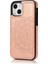IPhone 14 Için Kart Tutucu Kılıf ile Cüzdan Çift Düğmeler Kabartmalı Mandala (Yurt Dışından) 1