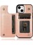 IPhone 14 Için Kart Tutucu Kılıf ile Cüzdan Çift Düğmeler Kabartmalı Mandala (Yurt Dışından) 2