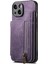 IPhone 15 Için Kılıf Artı Standı Fonksiyonu Vintage Fermuar Cüzdan Katlanabilir Geri (Yurt Dışından) 4