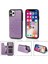 IPhone 11 Pro Çift Düğmeler Desen Flip Için Kart Tutucu Kılıf ile Cüzdan (Yurt Dışından) 2