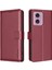 Motorola Moto G24 Için Flip Case Pu Deri Kart Tutucu Kickstand Manyetik (Yurt Dışından) 1