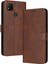 ile Xiaomi Redmi 9c Saf Renk Pu Deri Kickstand Için Flip Case (Yurt Dışından) 1