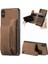 IPhone X/xs Vintage Fermuar Cüzdan Katlanabilir Arka Kapak Standı (Yurt Dışından) 1