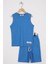 Sport Wear Armalı Indigo Renk Erkek Çocuk Kaprili Takım 1