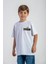 Ön ve Arkası Baskılı Ekru Renk Erkek Çocuk Tshirt 1