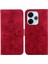 Xiaomi Poco M6 4g Kabartmalı Zambak Manyetik Kickstand Kart Için Flip Case (Yurt Dışından) 1