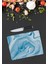 Mavi Mermer Görünümlü Cam Kesme Tahtası 25 x 35 cm 3