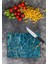Mavi Mermer Görünümlü | Cam Kesme Tahtası | 25 x 35 cm 1