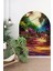 Renkli Manzara Boho Kemer Arch Pastel Renk Modern Duvar Sticker 2