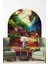 Renkli Manzara Boho Kemer Arch Pastel Renk Modern Duvar Sticker 3
