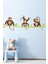 3 Maymun Kardeş Çocuk Odası Duvar Sticker 1