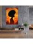 Afro Gündoğumu Kanvas Tablo - Afro, Afro Siluet, Afro, Gün Doğumu Zemin, 30X50 cm 2