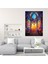 Renkli Vitray Pencere Kanvas Tablo - Kilise, Kanvas Tablo, Ev Dekorasyonu, Kanvas Tablo, 30X50 2