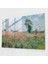 Claude Monet Gelincik Tarlası Ev Dekorasyonu - Claude Monet, Duvar Dekorasyonu, Cam Baskı, Modern Sanat, 45X30 1