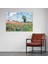 Claude Monet Gelincik Tarlası Ev Dekorasyonu - Claude Monet, Duvar Dekorasyonu, Cam Baskı, Modern Sanat, 45X30 2