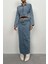 Black Fashion Kemer Detay Maxi Denim Etek 2