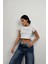 Taş Detay Crop T-Shirt 2