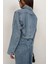 Fermuar Detay Denim Ceket 5