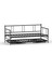Forte Yavrulu Karyola Daybed Tek-Çift Kişilik Metal Karyola Siyah 4