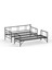 Forte Yavrulu Karyola Daybed Tek-Çift Kişilik Metal Karyola+Yatak Seti Siyah 5