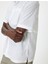 Keten Gömlek Basic Kısa Kollu Cep Detaylı 5
